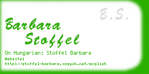 barbara stoffel business card